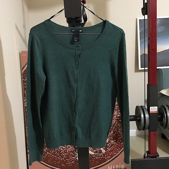 Dark green H&M cardigan - Picture 1 of 7